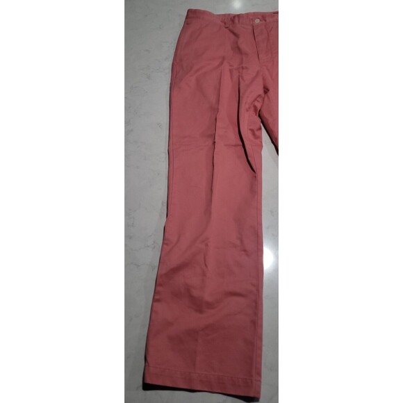 Vineyard Vines Pants Mens 34 x 32 Salmon Coral Pink Breaker Chino Casual Preppy - Picture 4 of 9